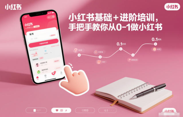 小红书基础+进阶培训，手把手教你从0-1做小红书-黑密阁